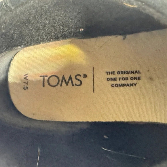 Tom's Women Paxton Water Resistant Black Moccasin Boots Size W 7.5 - Picture 5 of 8